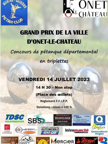 Tournoi de pétanque départemental