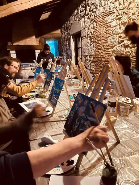 Apéro Peinture au café Ô P'tit Bonheur