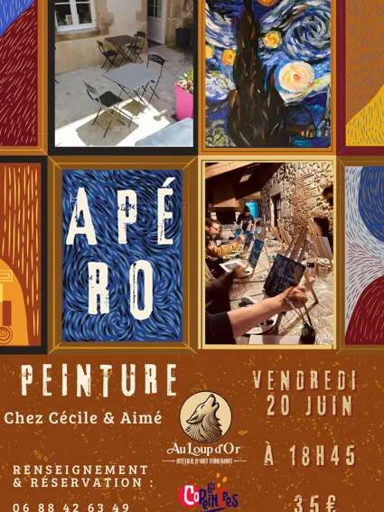 Apéro Peinture au restaurant Cécile & Aimé 20 juin