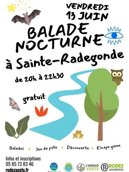 Balade nocturne à Sainte Radegonde