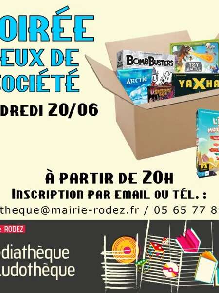 Soirée jeux à la Médiathèque de Rodez