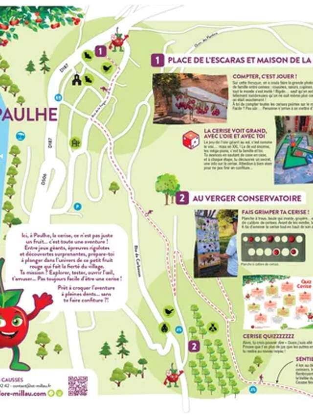 Jeu de piste papier, familial et en autonomie - De Paulhe et ses cerisiers, à Carbassas