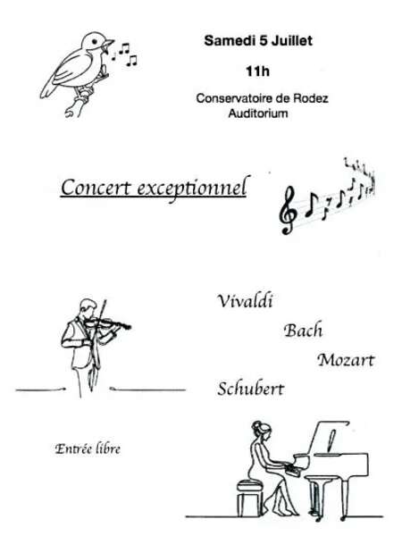 Concert exceptionnel au Conservatoire