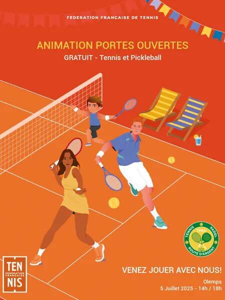 Portes ouvertes avec pratique du tennis et pickleball