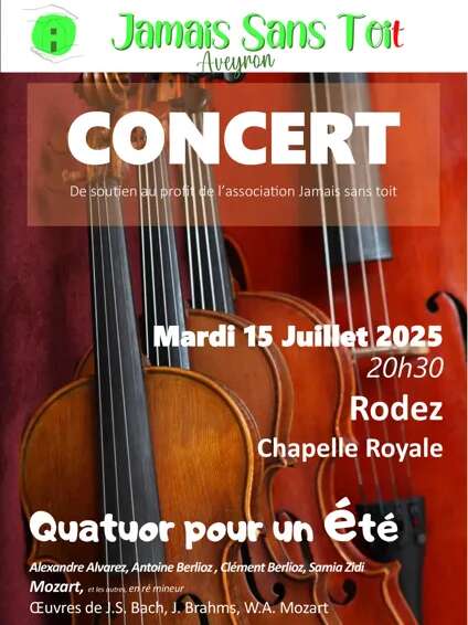 Concert Quatuor pour un été à la Chapelle Royale