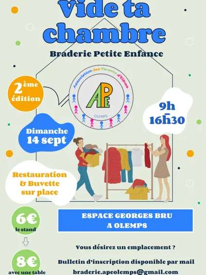 Braderie Petite Enfance : vide ta chambre