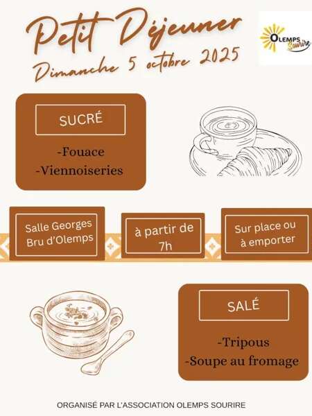 Petit déjeuner sucré et salé