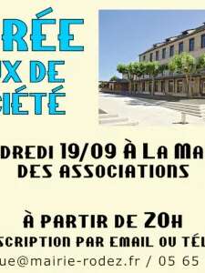 Soirée jeux à la Maison des Associations