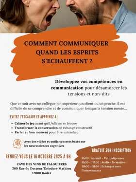 Atelier formation : "Comment communiquer quand les esprits s'échauffent ?"