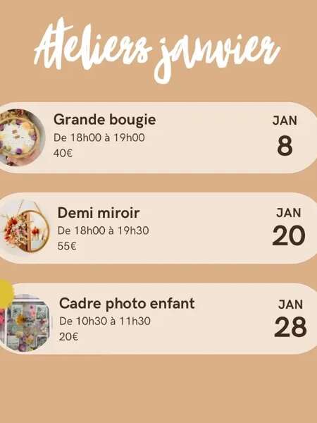 Atelier Art Floral : Grande Bougie