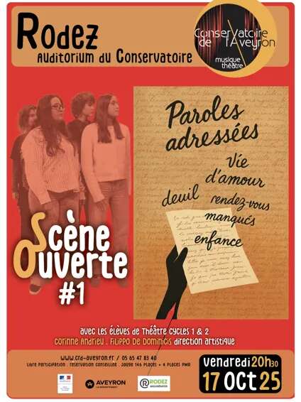 Scène Ouverte : Paroles adressées