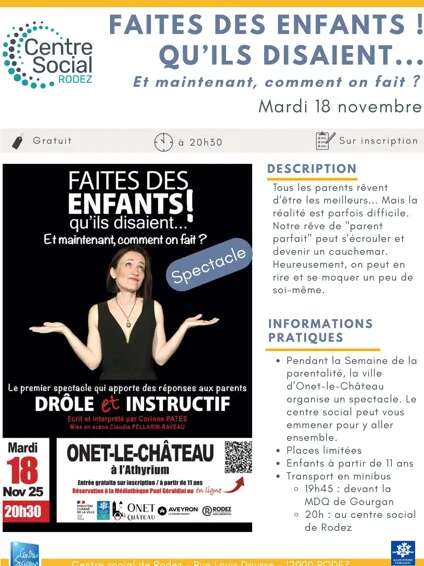 FAITES DES ENFANTS ! QU’ILS DISAIENT... Et maintenant, comment on fait ?