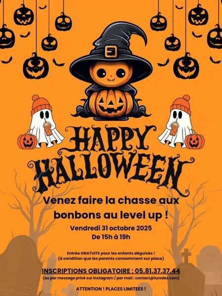 Chasse aux Bonbons d’Halloween au Level Up