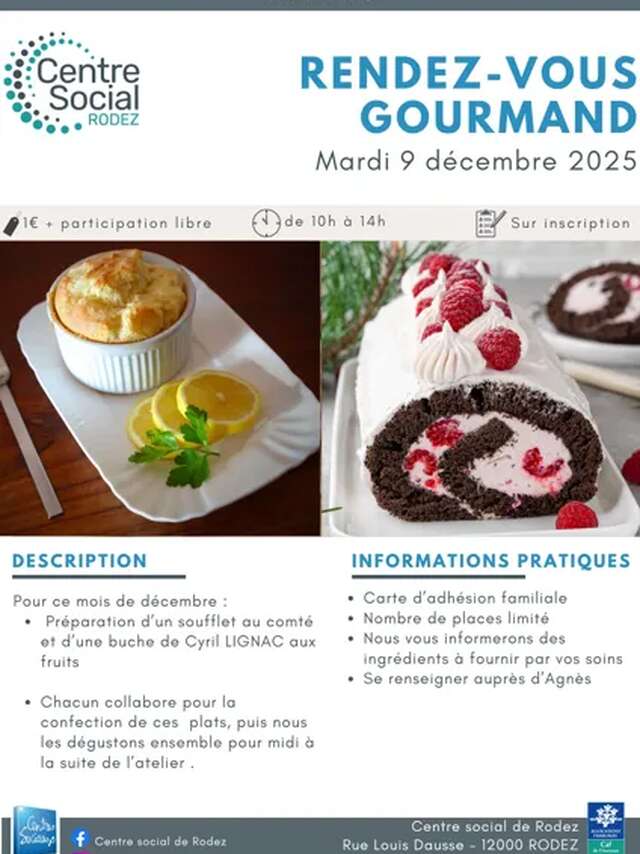 Atelier culinaire : Rendez-vous gourmand