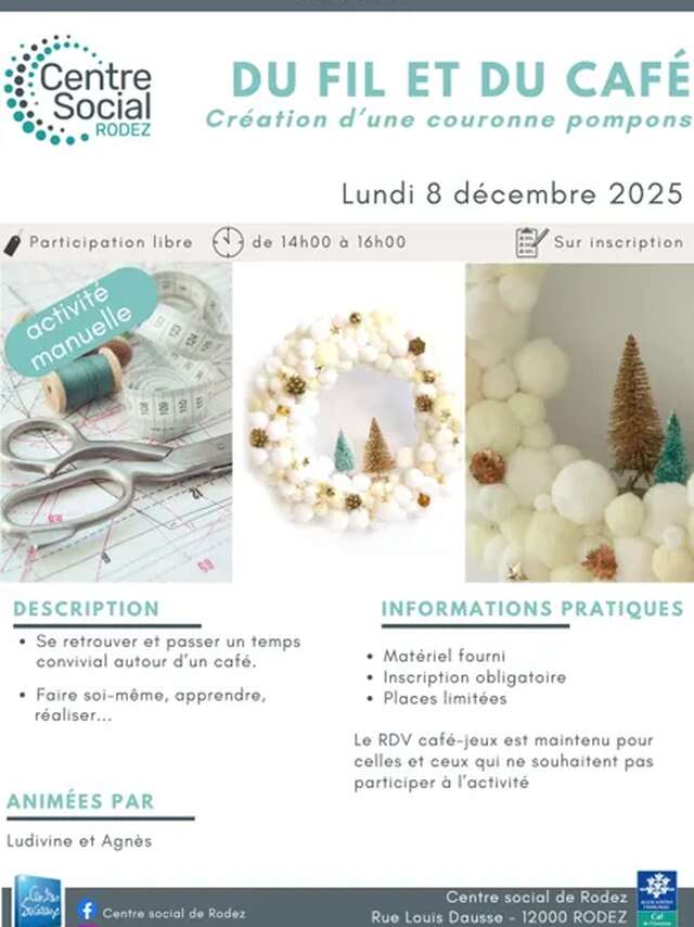 Atelier créatif : Du fil et du café