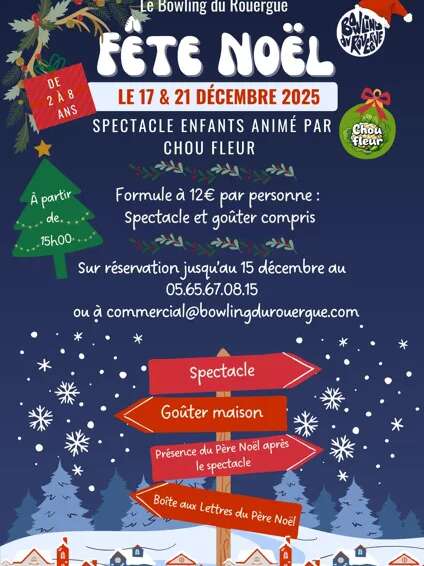 Fête de Noël au Bowling du Rouergue