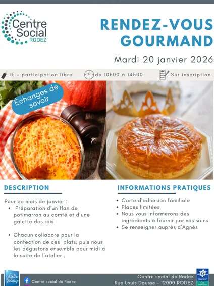Atelier culinaire : Rendez vous gourmand
