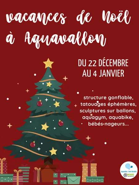 Vacances de Noël à Aquavallon : structure gonflable, sculptures sur ballons et tatouages