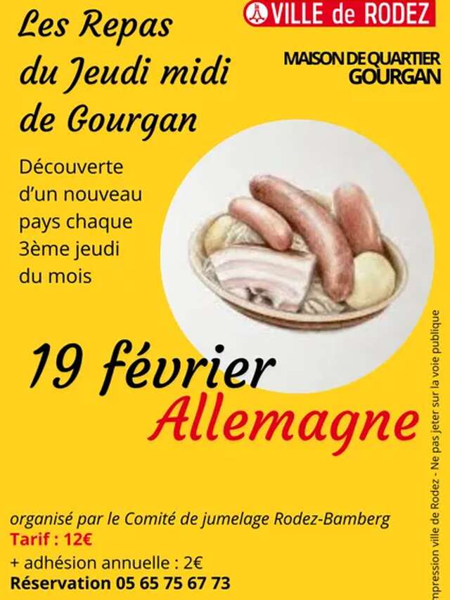 Les Repas du Jeudi midi de Gourgan