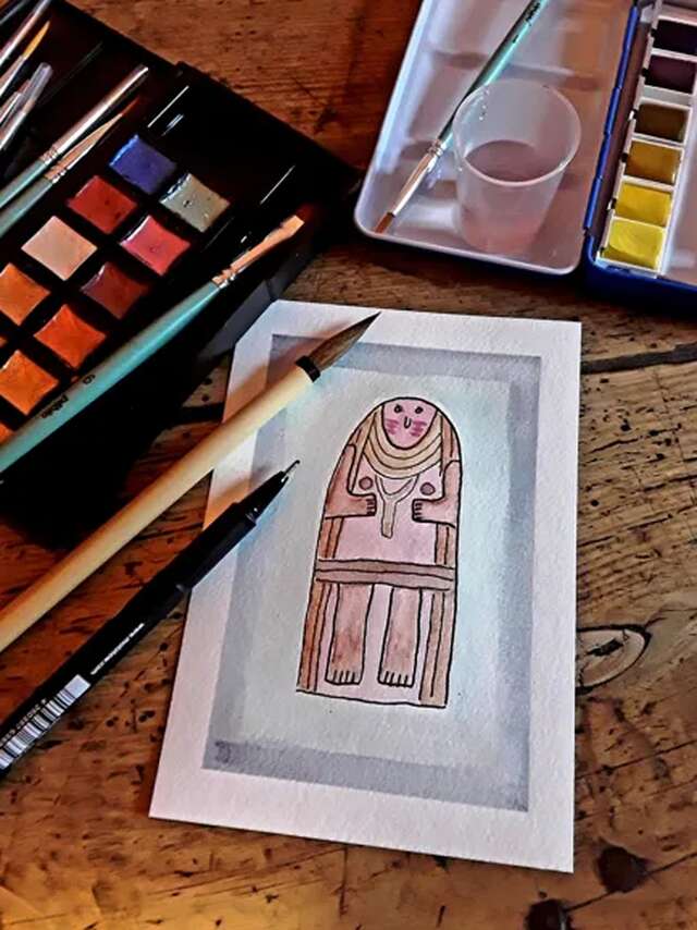 Visite/atelier à 4 mains (4-6 ans) : "Aquarelle" - COMPLET