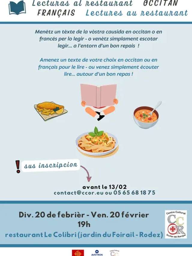Lectures au restaurant occitan-français