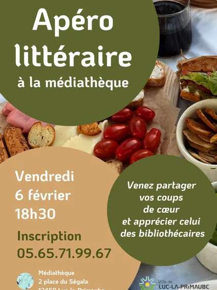 Apéro littéraire à la médiathèque