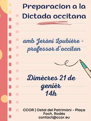 Atelier de préparation à la dictée occitane