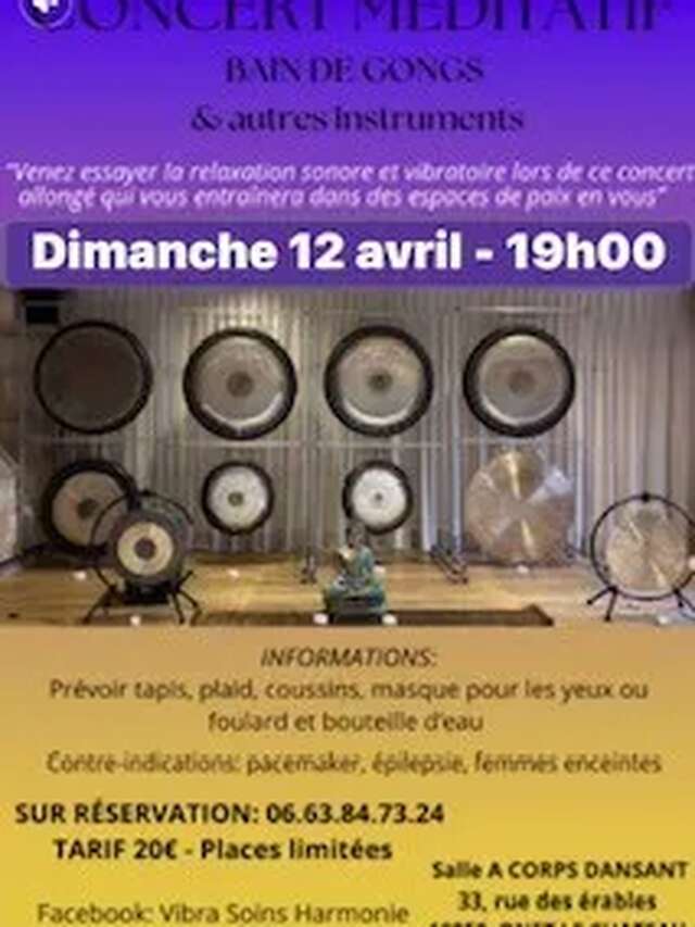 Concert méditatif : Bain de gongs & autres instruments