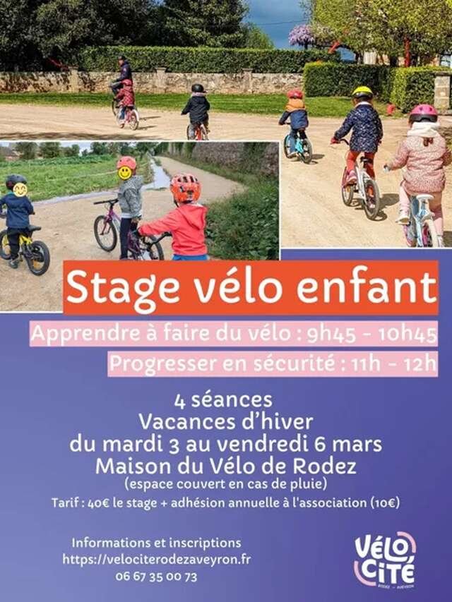 Stage de vélo - progresser à vélo