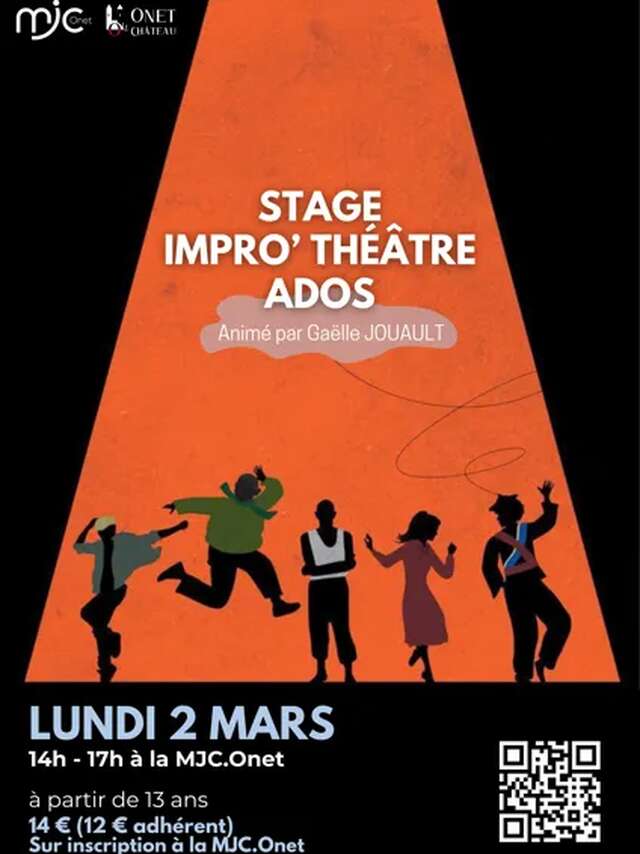 Stage d'improvisation théâtrale (13 ans+)