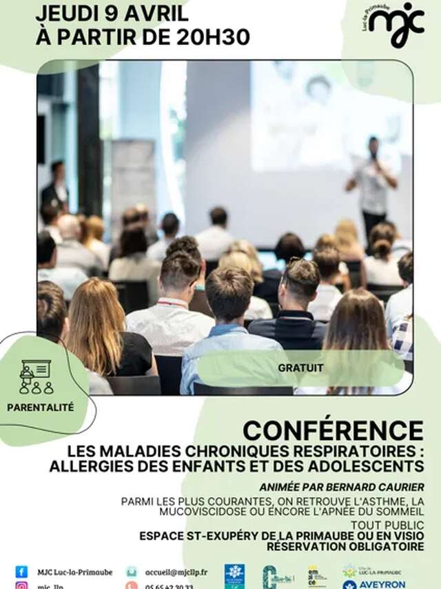 CONFÉRENCE : Les maladies chroniques, les allergies respiratoires des enfants et adolescents