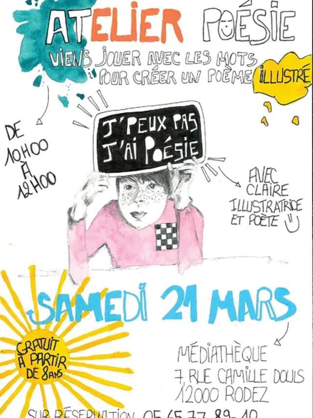 Atelier Poésie à la Médiathèque de Rodez