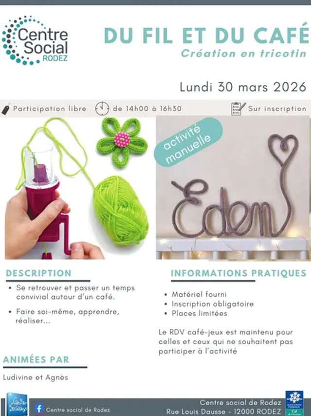 Atelier créatif : Du fil et du café