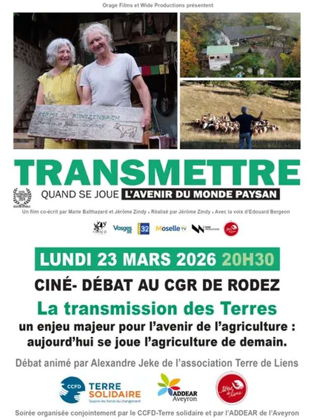 Ciné débat : Transmettre, quand se joue l'avenir du monde paysan.