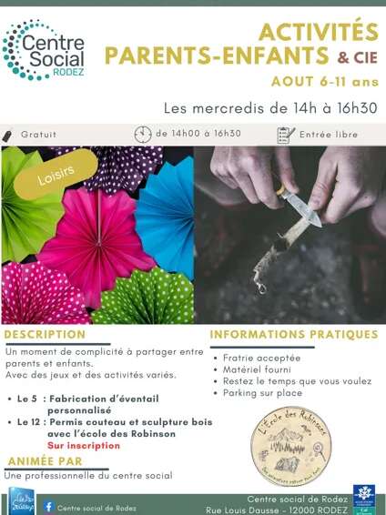 Activités parents & enfants (6-11 ans)