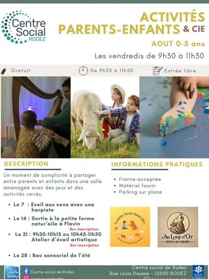 Activités parents & enfants (0-5 ans)
