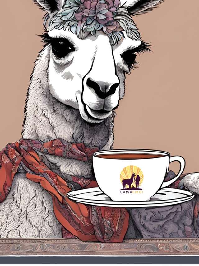 Petit-déjeuner des lamas