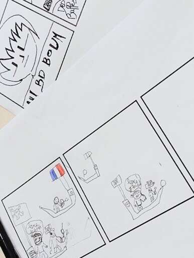 Stage de bande dessinée (comic strip)