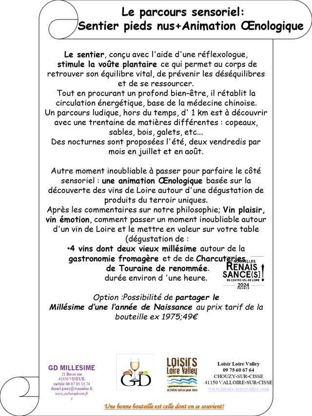 Découverte Œnologique chez Loisirs Loire Valley