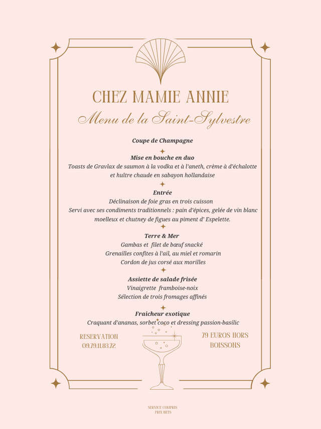 Soirée de la Saint-Sylvestre Chez Mamie Annie