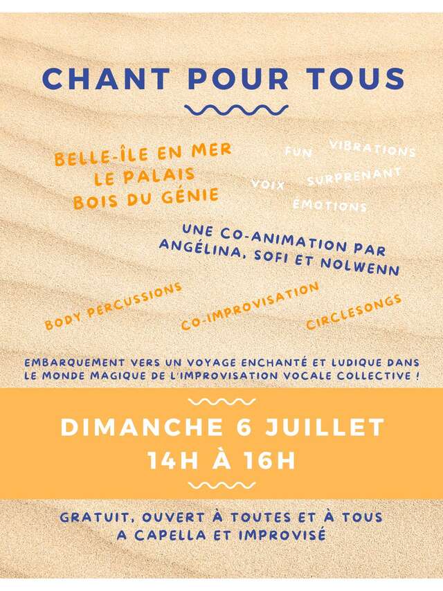 Atelier "Chant pour tous"