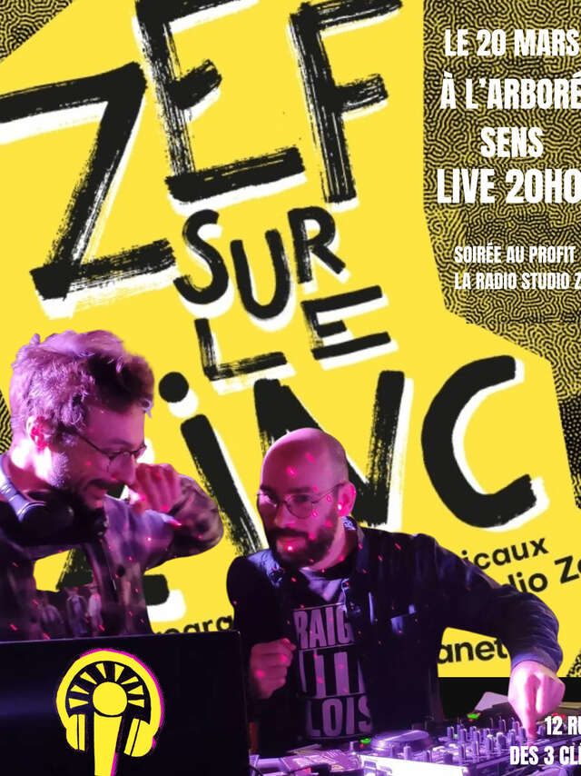 Soirée en direct radio studio ZEF