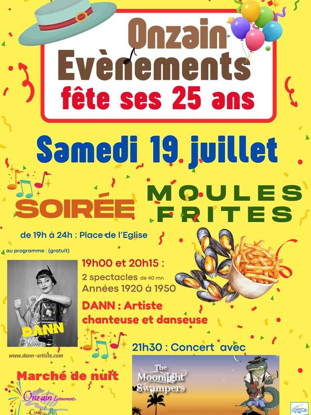 Soirée Moules Frites et marché de nuit