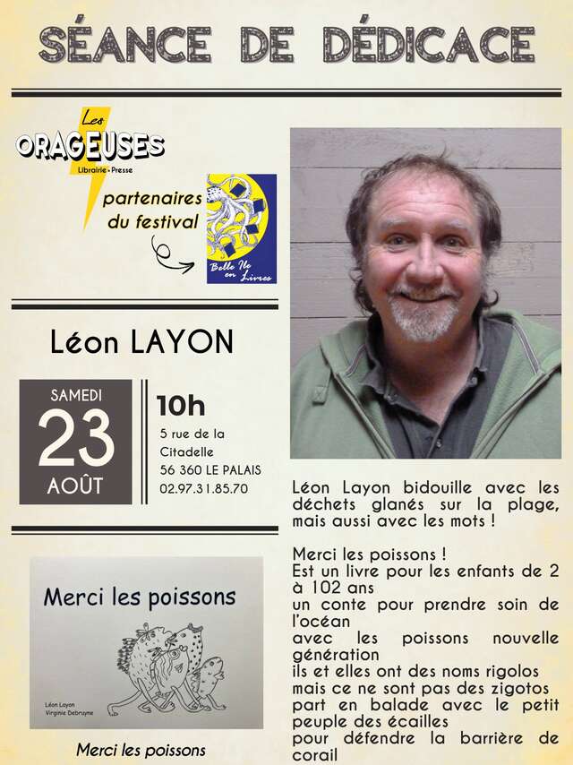 Séance de dédicace : Léon Layon