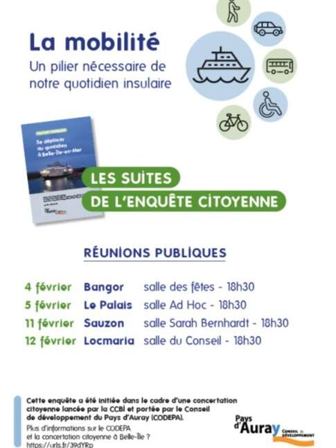 Réunion publique : La mobilité : les suites de l'enquête citoyenne