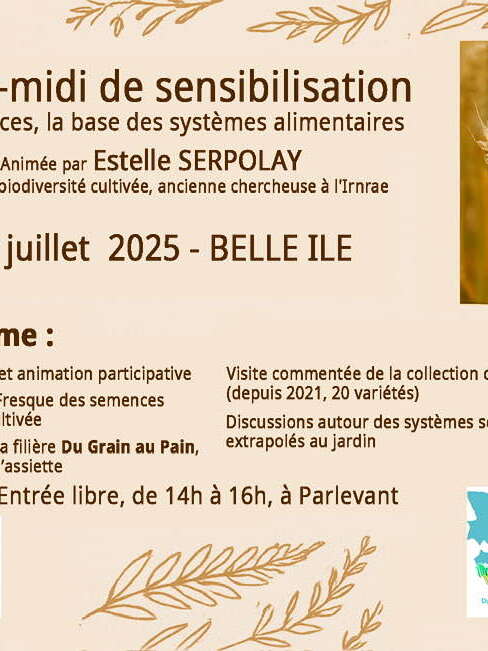 Après-midi de sensibilisation : Les semences, la base des systèmes alimentaires