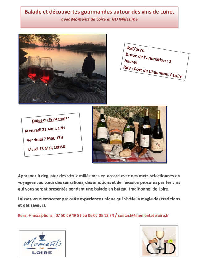 Balade et découverte gourmande des vins de Loire