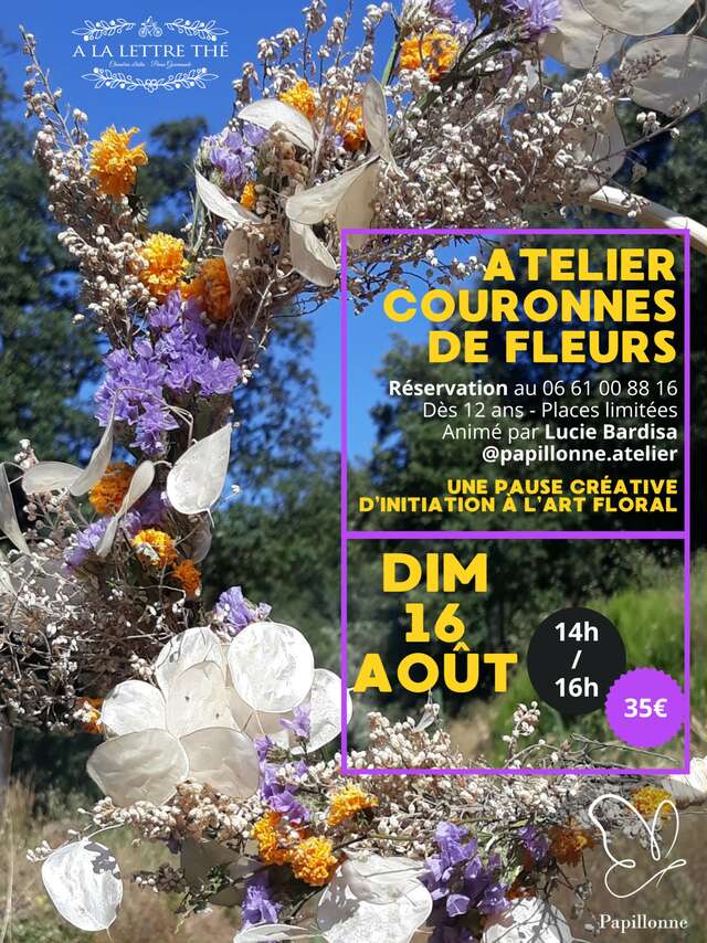 Atelier couronnes de fleurs