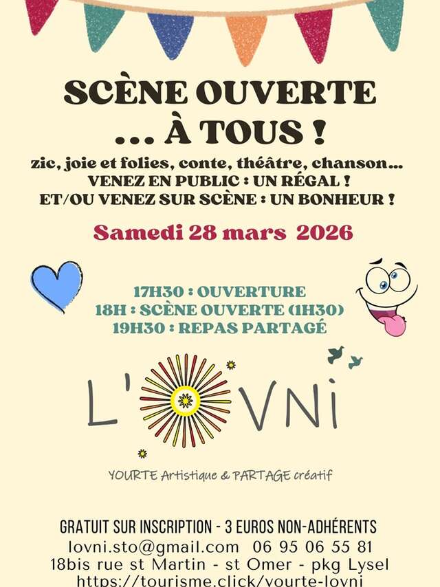 CONCERT | "Scène ouverte" à la yourte l'OVNI