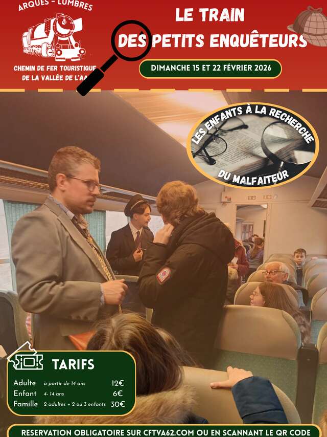 TRAIN TOURISTIQUE | Le train des petits enquêteurs